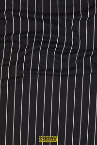 Stripe Jersey Knit Black / Ash