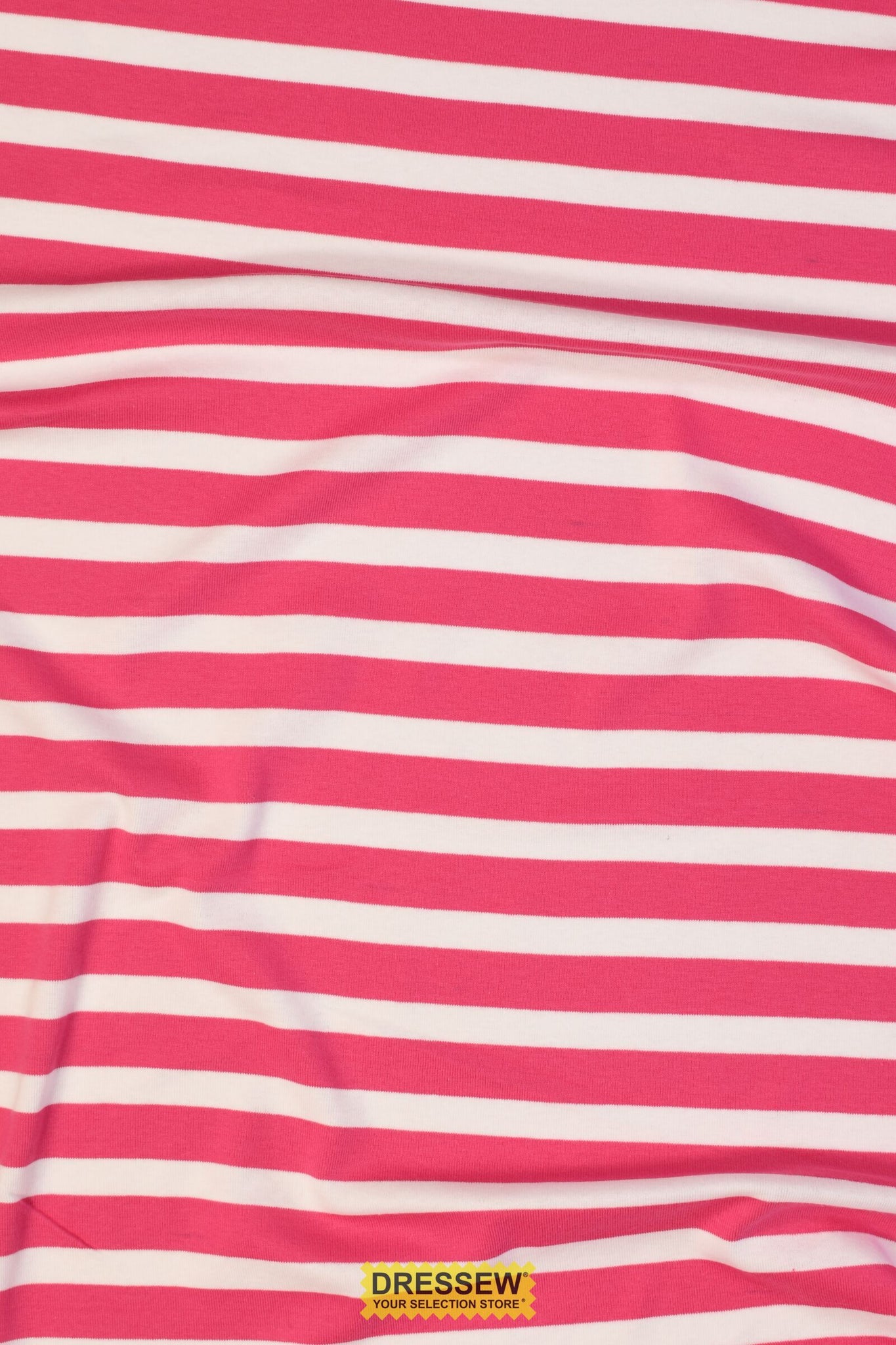 Stripe Rib Knit Pink / White