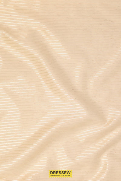 Stripe Semi-Sheer Drapery Candlelight