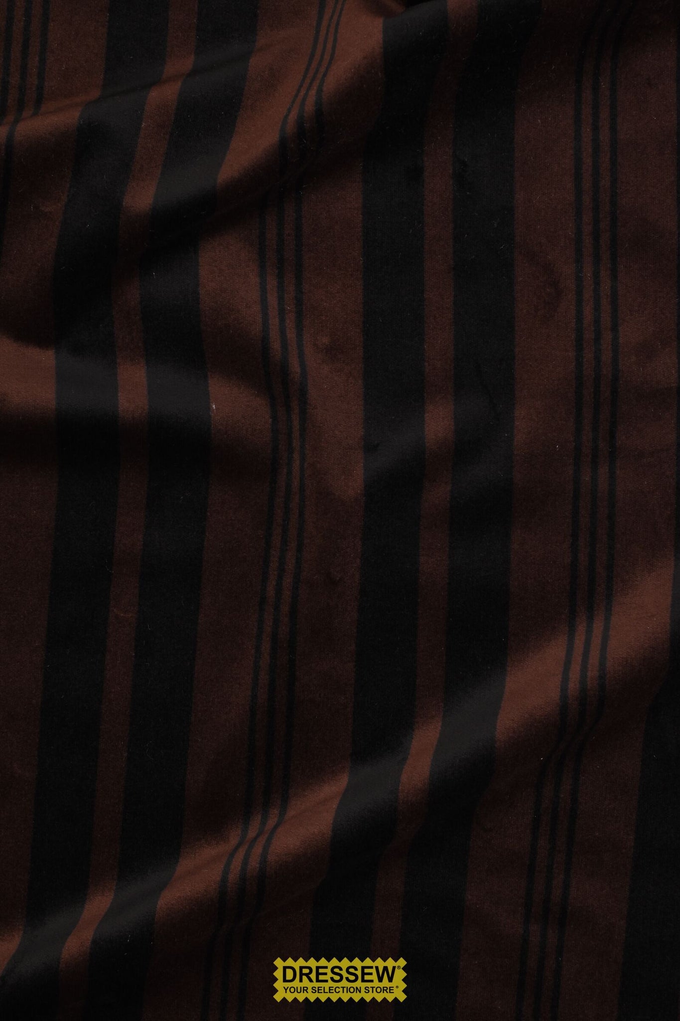 Stripe Velvet Brown / Black