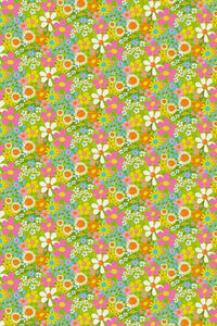 Sunshine Inn by Lysa Flower Vintage Floral Green / Multi