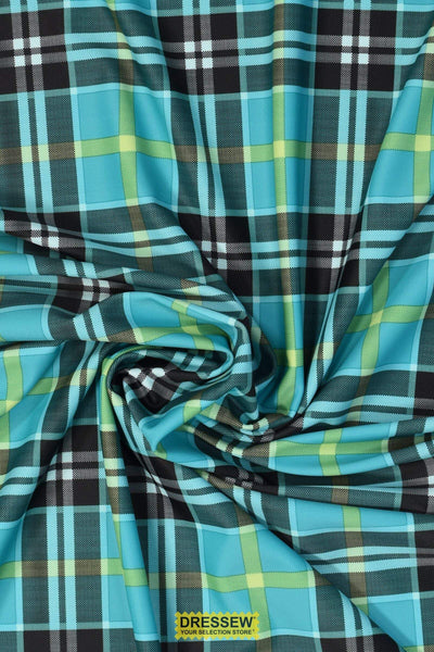 Tartan Lycra Ocean