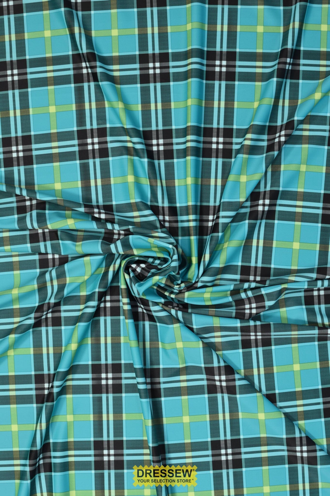 Tartan Lycra Ocean