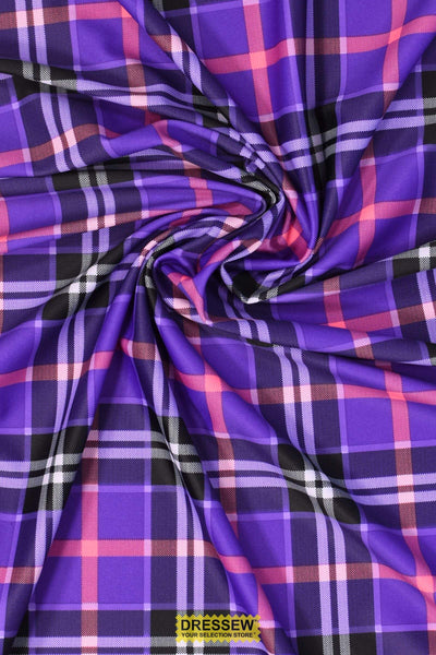 Tartan Lycra Purple