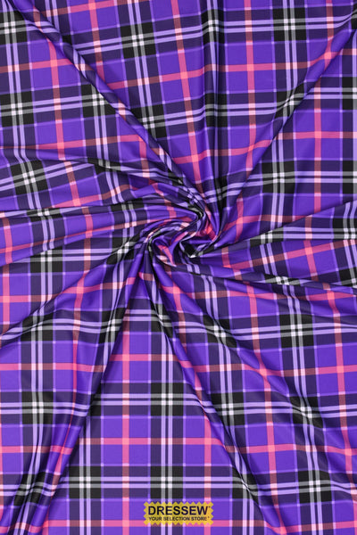 Tartan Lycra Purple