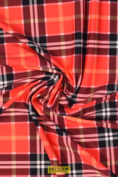 Tartan Lycra Red