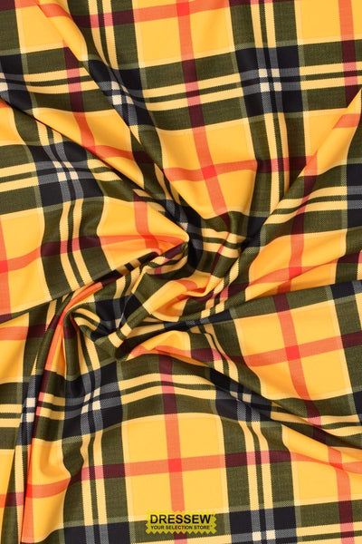 Tartan Lycra Yellow