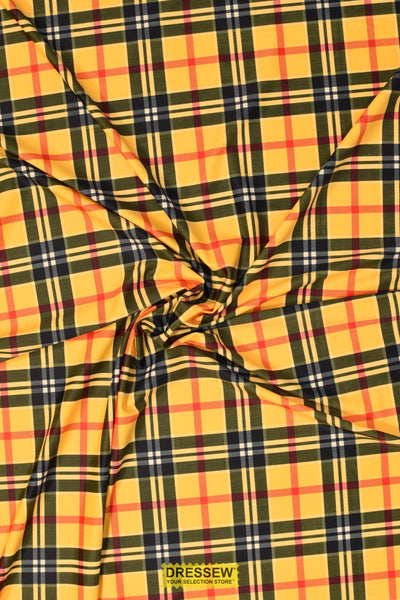 Tartan Lycra Yellow