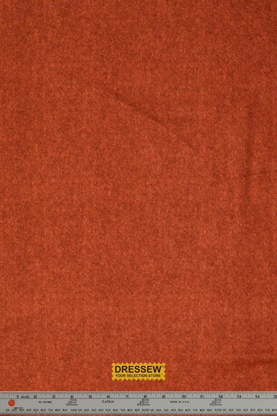 Tweed Print Flannelette Rust