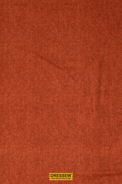 Tweed Print Flannelette Rust