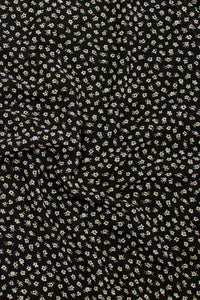 Vanessa Tiny Flower Chiffon Black / White