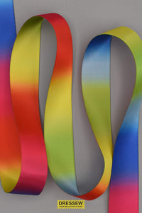 Variegated Ribbon 22mm (7/8") #5 Rainbow