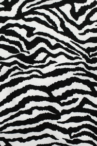 Zebra Crepe Black / White