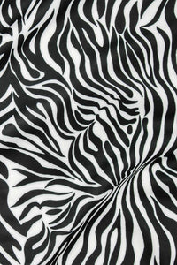 Zebra Lycra Print Black / White