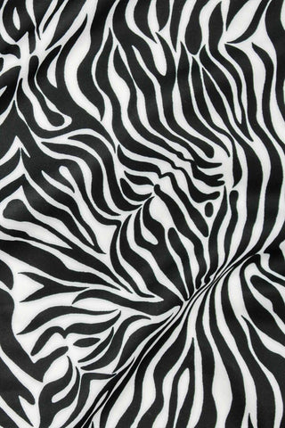 Zebra Lycra Print Black / White