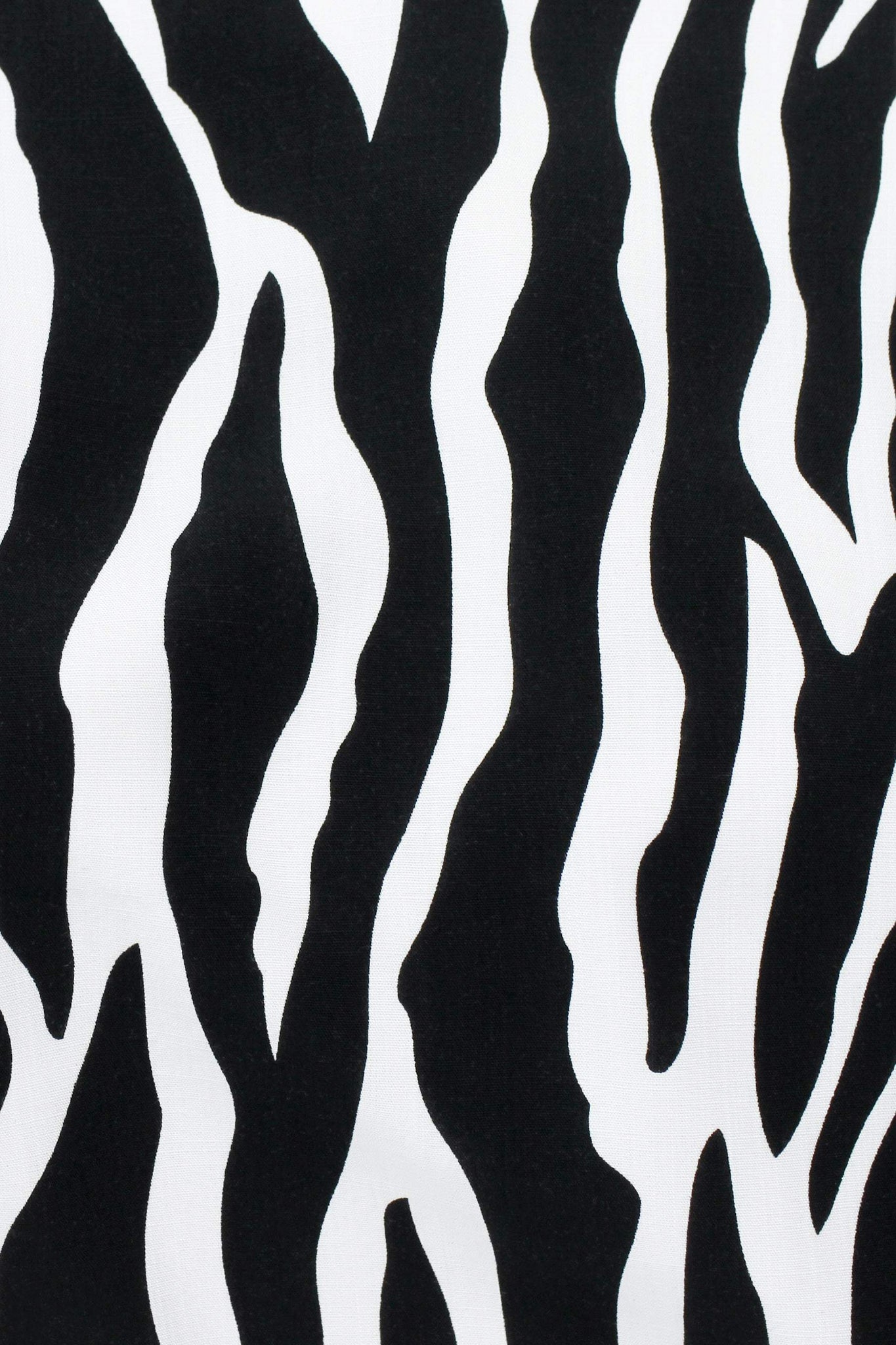 Zebra Print Slub Black / White